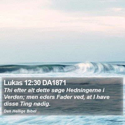 Lukas 12:30 DA1871 Bible Verse Image