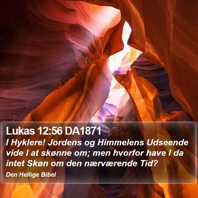 Lukas 12:56 DA1871 Bible Verse Image