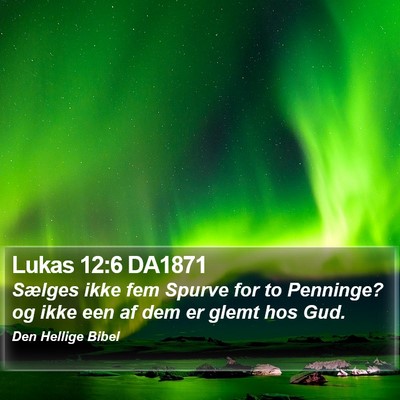 Lukas 12:6 DA1871 Bible Verse Image