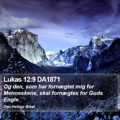 Lukas 12:9 DA1871 Bible Verse Image