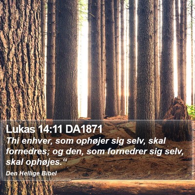 Lukas 14:11 DA1871 Bible Verse Image
