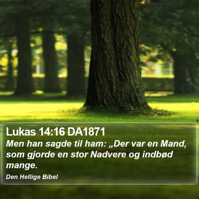 Lukas 14:16 DA1871 Bible Verse Image