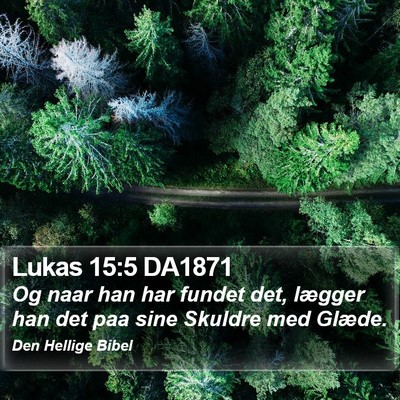 Lukas 15:5 DA1871 Bible Verse Image