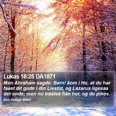 Lukas 16:25 DA1871 Bible Verse Image