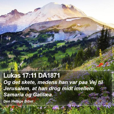 Lukas 17:11 DA1871 Bible Verse Image