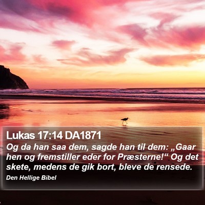 Lukas 17:14 DA1871 Bible Verse Image