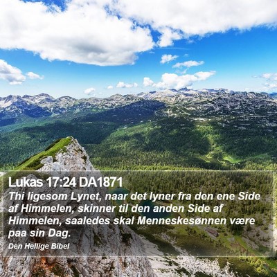 Lukas 17:24 DA1871 Bible Verse Image