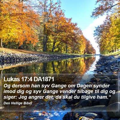 Lukas 17:4 DA1871 Bible Verse Image