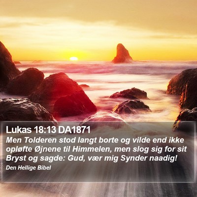 Lukas 18:13 DA1871 Bible Verse Image