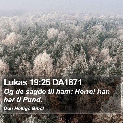 Lukas 19:25 DA1871 Bible Verse Image