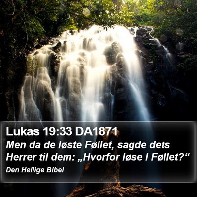 Lukas 19:33 DA1871 Bible Verse Image