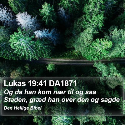 Lukas 19:41 DA1871 Bible Verse Image