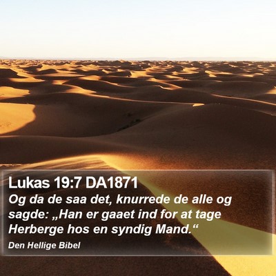 Lukas 19:7 DA1871 Bible Verse Image