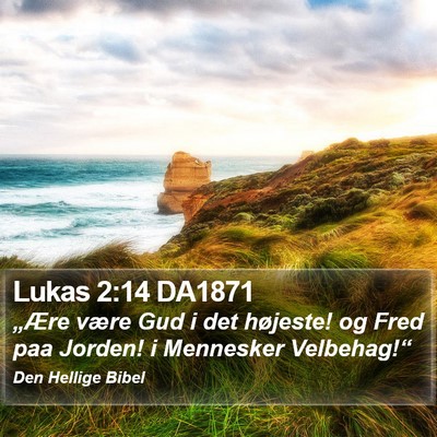Lukas 2:14 DA1871 Bible Verse Image