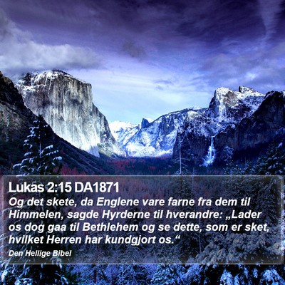 Lukas 2:15 DA1871 Bible Verse Image