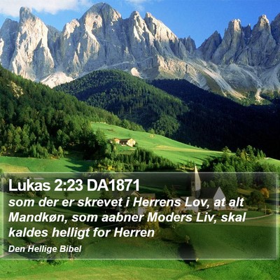Lukas 2:23 DA1871 Bible Verse Image