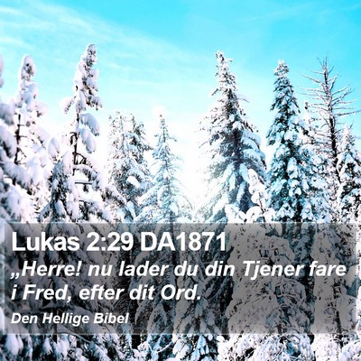 Lukas 2:29 DA1871 Bible Verse Image