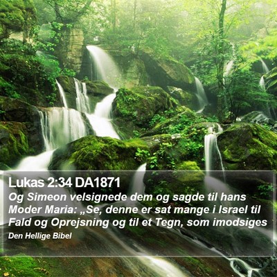 Lukas 2:34 DA1871 Bible Verse Image