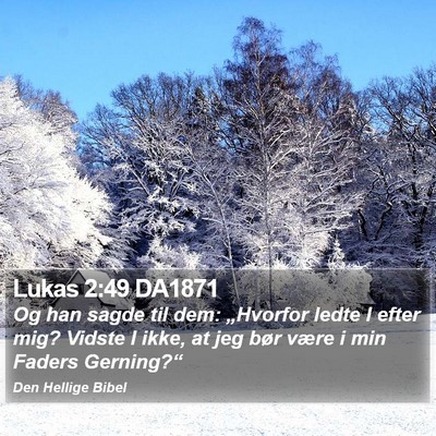 Lukas 2:49 DA1871 Bible Verse Image