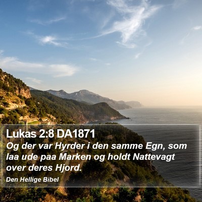 Lukas 2:8 DA1871 Bible Verse Image