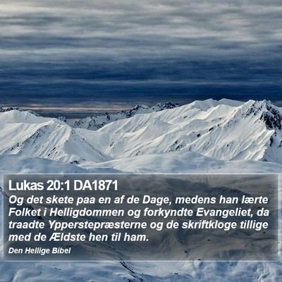 Lukas 20:1 DA1871 Bible Verse Image