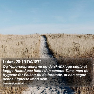 Lukas 20:19 DA1871 Bible Verse Image