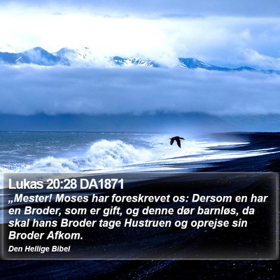Lukas 20:28 DA1871 Bible Verse Image