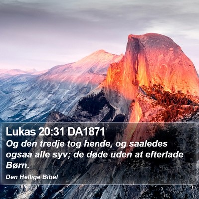 Lukas 20:31 DA1871 Bible Verse Image