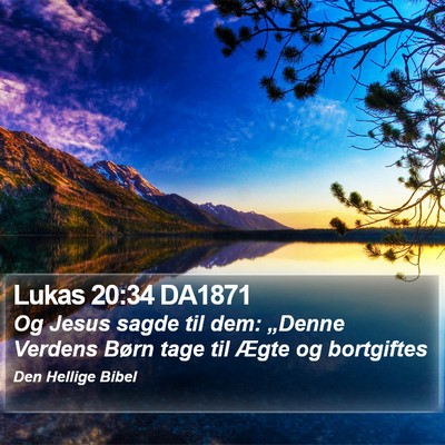 Lukas 20:34 DA1871 Bible Verse Image