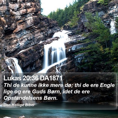 Lukas 20:36 DA1871 Bible Verse Image