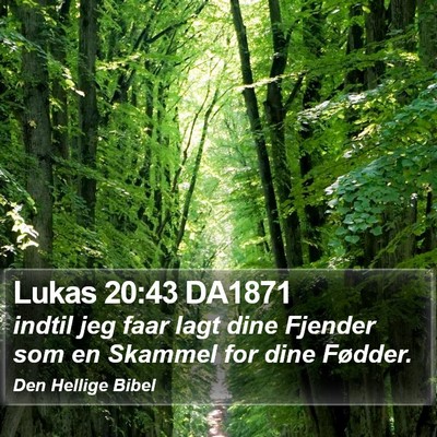 Lukas 20:43 DA1871 Bible Verse Image
