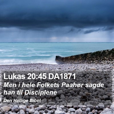 Lukas 20:45 DA1871 Bible Verse Image