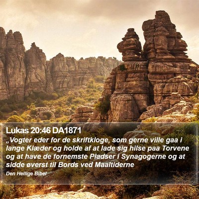 Lukas 20:46 DA1871 Bible Verse Image