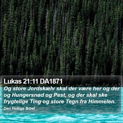 Lukas 21:11 DA1871 Bible Verse Image