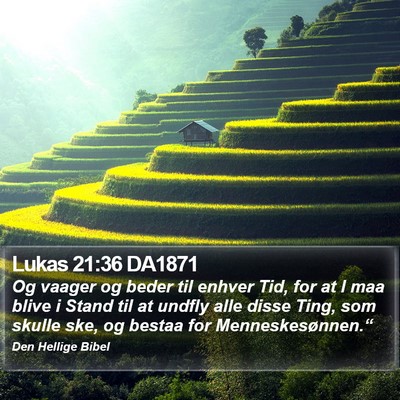 Lukas 21:36 DA1871 Bible Verse Image