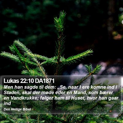 Lukas 22:10 DA1871 Bible Verse Image