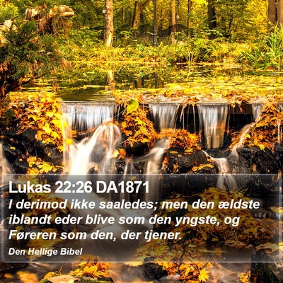 Lukas 22:26 DA1871 Bible Verse Image