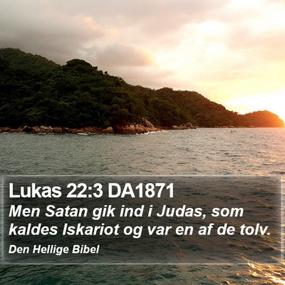 Lukas 22:3 DA1871 Bible Verse Image