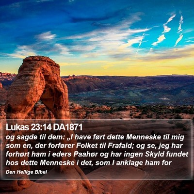 Lukas 23:14 DA1871 Bible Verse Image