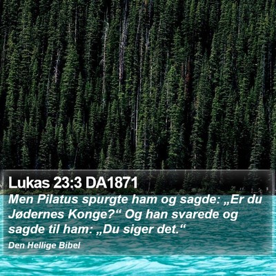 Lukas 23:3 DA1871 Bible Verse Image