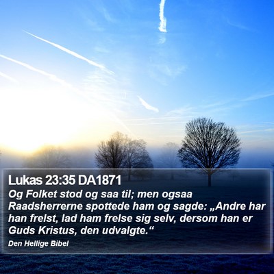 Lukas 23:35 DA1871 Bible Verse Image