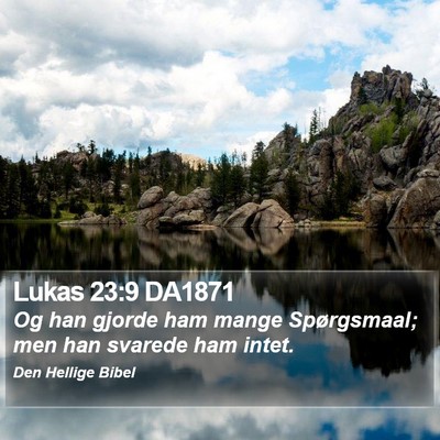 Lukas 23:9 DA1871 Bible Verse Image