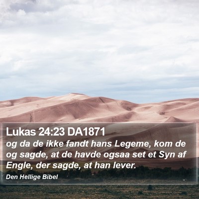 Lukas 24:23 DA1871 Bible Verse Image