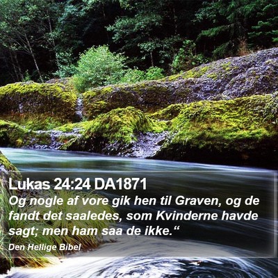 Lukas 24:24 DA1871 Bible Verse Image