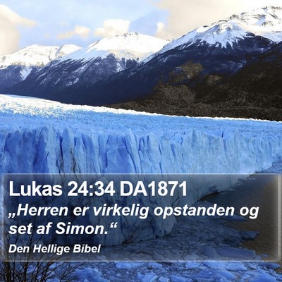 Lukas 24:34 DA1871 Bible Verse Image