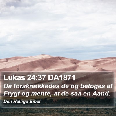 Lukas 24:37 DA1871 Bible Verse Image