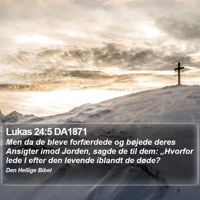 Lukas 24:5 DA1871 Bible Verse Image