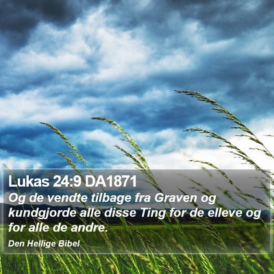Lukas 24:9 DA1871 Bible Verse Image