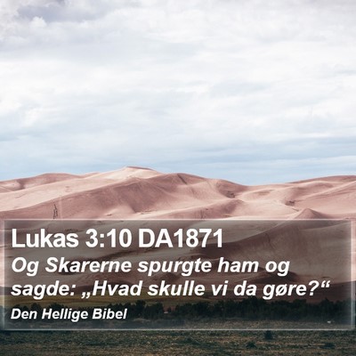Lukas 3:10 DA1871 Bible Verse Image