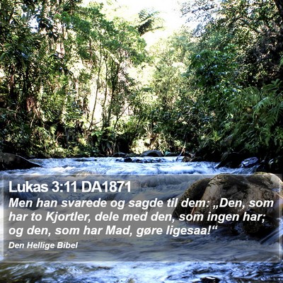 Lukas 3:11 DA1871 Bible Verse Image